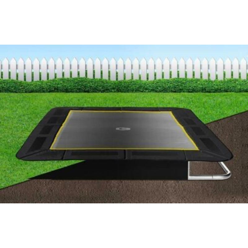 Rechthoek ingraaf trampoline Capital Play 305x183 Black 471