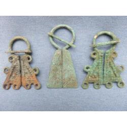 Middeleeuwen – Viking gesp fibula 7e – 9e eeuw - bodemvondst