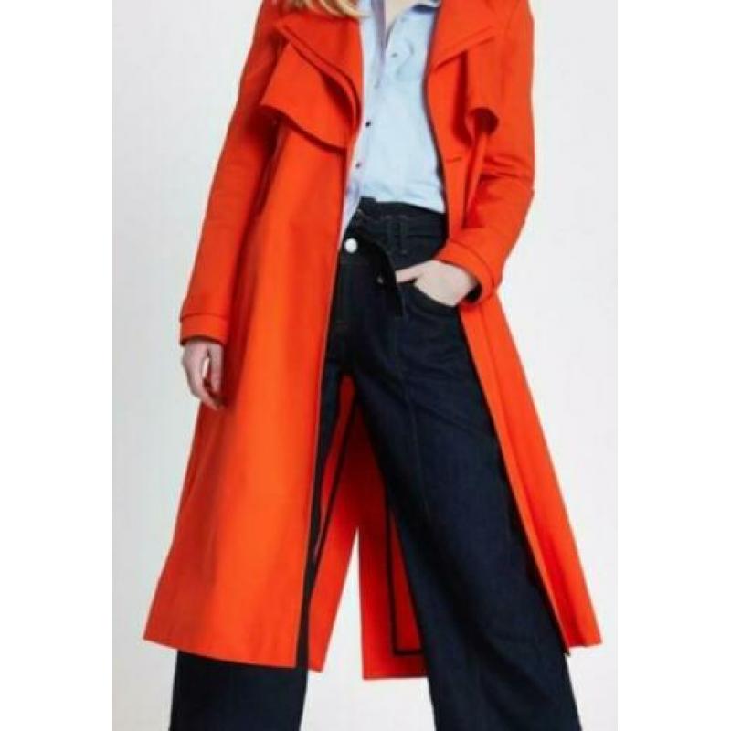 Trenchcoat River Island oranje jas zomerjas
