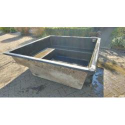 Vijver met binnenmaat 170x170x60 cm TEAB