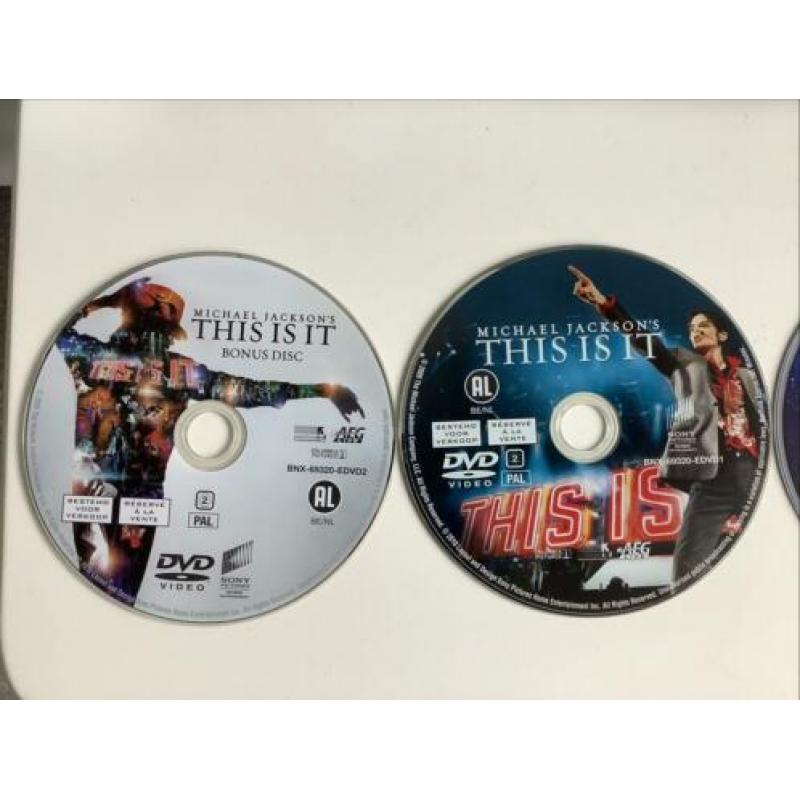 3 DVD Michael Jackson Moonwalker This is it Special Edition