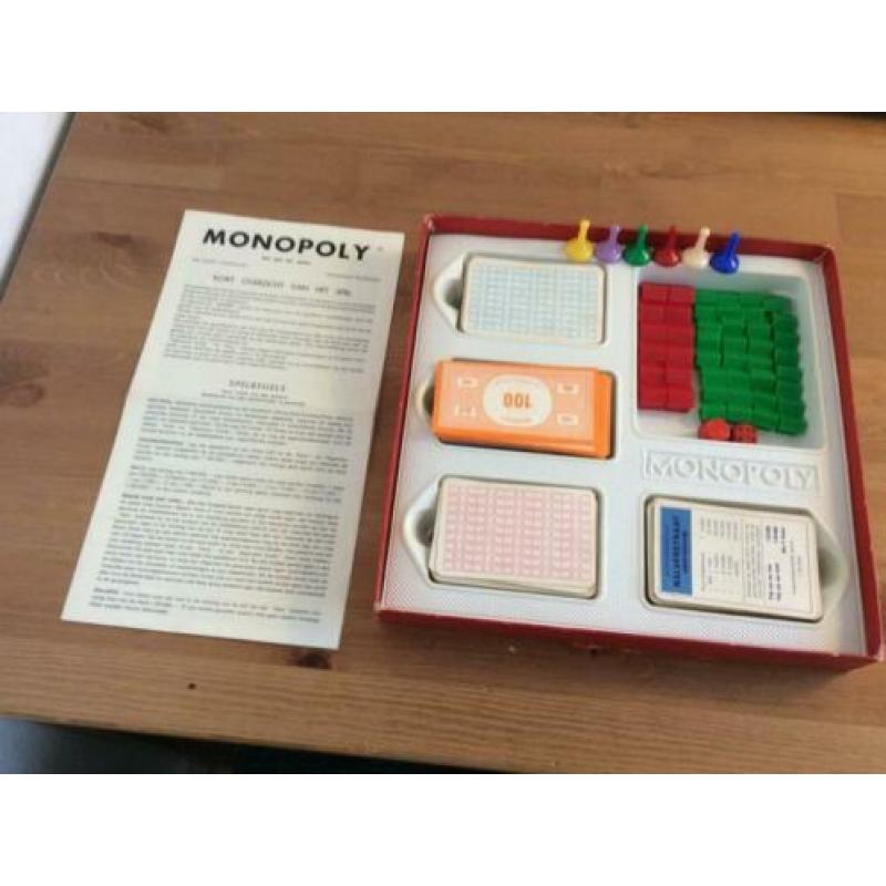 monopoly klassiek vierkante witte doos compleet netjes 1961
