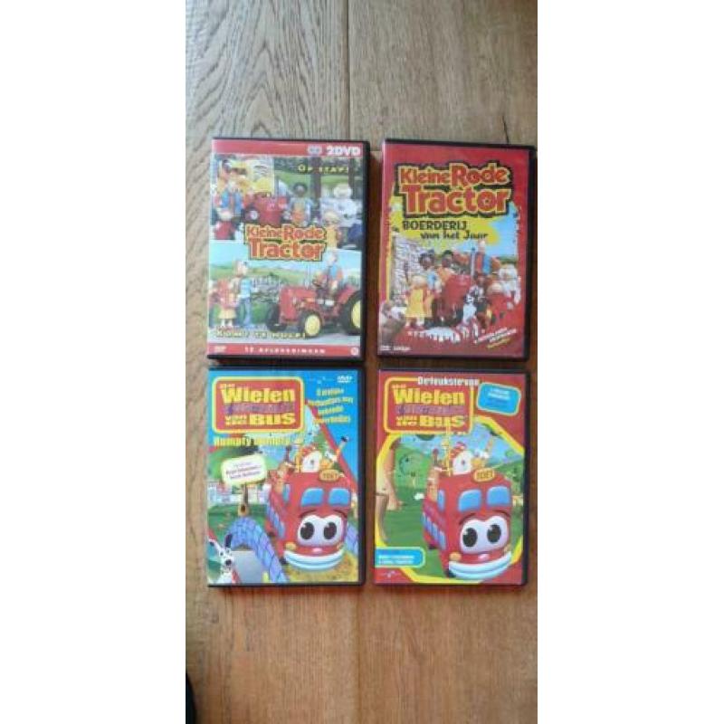 DVD 's Pieter Post / Kleine rode tractor / Wielen van de bus