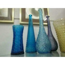 jaren 60 70 design sierfles glas retro vintage 38 cm