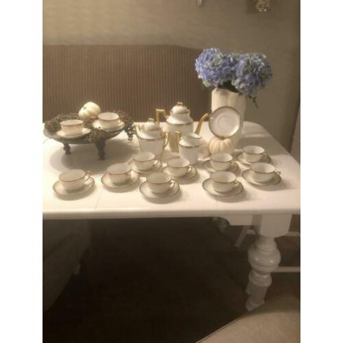 Limoges koffie servies 25 dl empire antiek servies