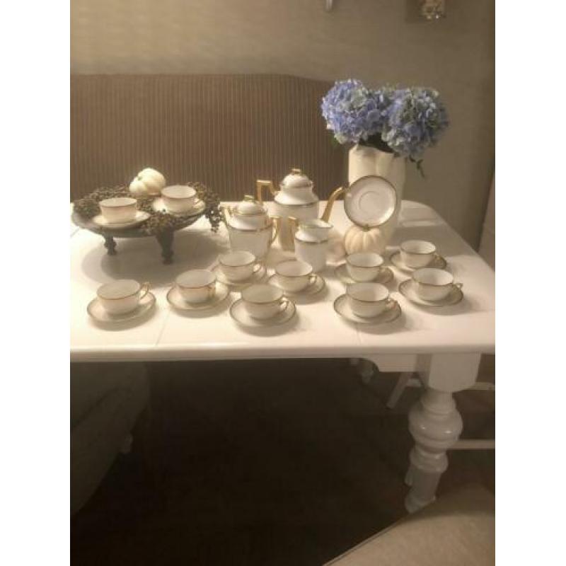Limoges koffie servies 25 dl empire antiek servies