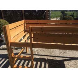 Te koop; gebruikte half hoogslaper L 207cm x Br 102 x H 114c