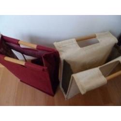 2 Boodschappen - canvas tassen. Nieuw.