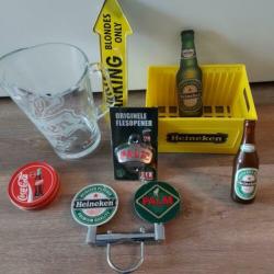Zeer Mooie Bier Verzameling Heineken en Palm Enz Zie Foto's