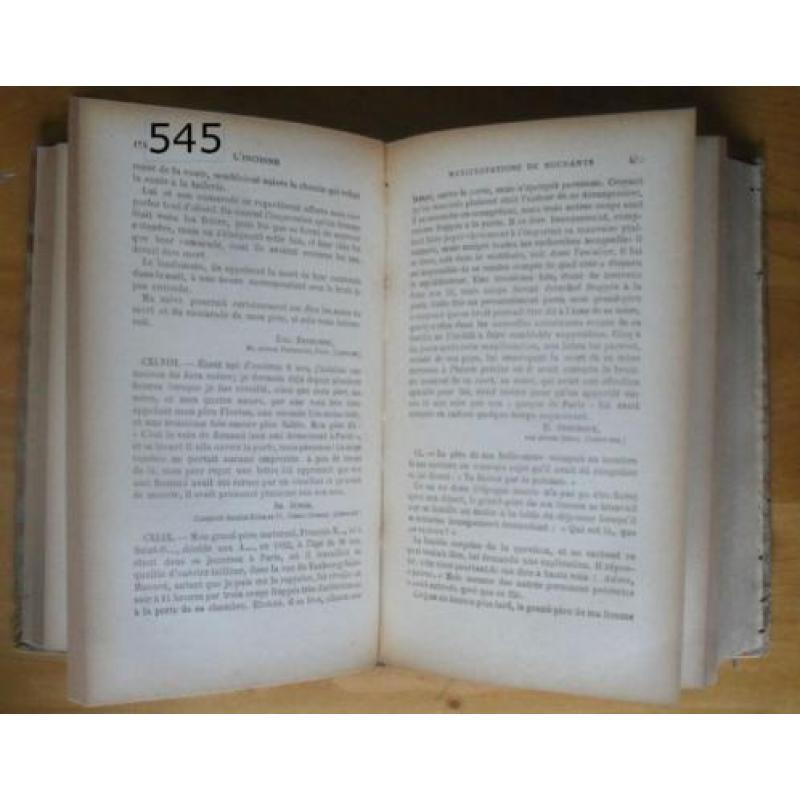545. Antiek boek 1917 / 1923 psychique Psychologie Frans