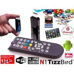 TizzBird N1 verandert een gewone tv in een Smart tv