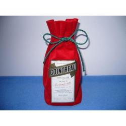 rode fluwelen Cointreau kerst zak (nog nieuw)