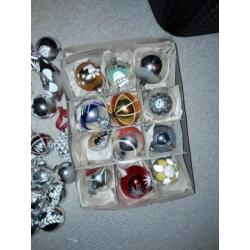Antieke kerstballen met 4 pieken