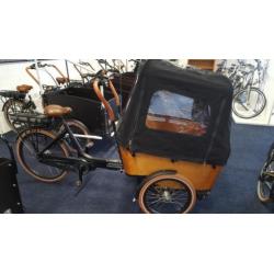 TOP Elektrische Vogue Carry bakfiets middenmotor bakfietsen