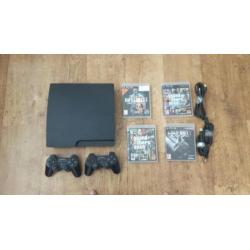 Playstation 3 4 spellen 2 controllers modded account gta 1TB