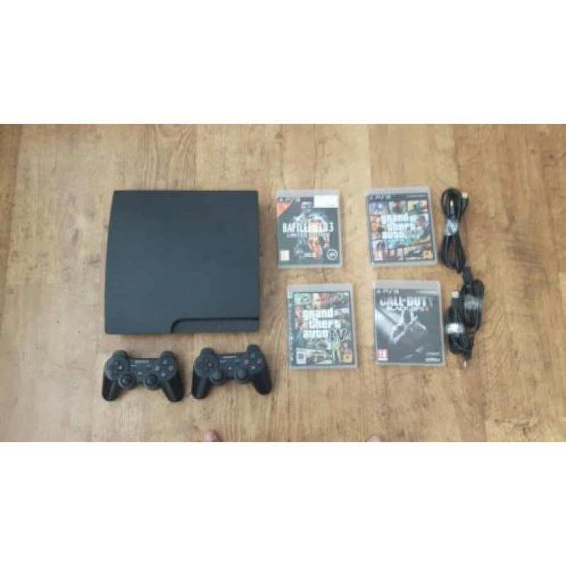 Playstation 3 4 spellen 2 controllers modded account gta 1TB