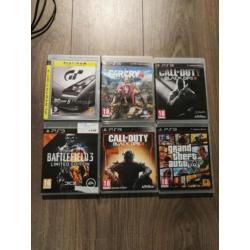 Ps3 met 2 controllers en 6 spellen