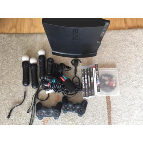 OMGEBOUWDE PS3 met 500 GB harde schijf en veel spellen