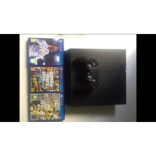 Ps 4 console + 1 controller en 3 games