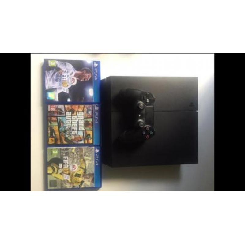 Ps 4 console + 1 controller en 3 games
