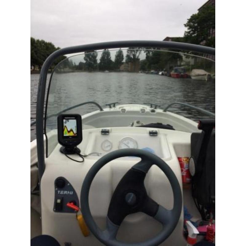 Terhi vario Vis -Console boot +bb motor +trailer 4950 Euro