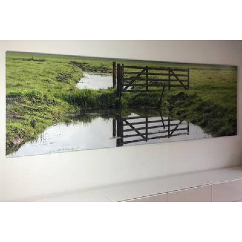 Foto verlijmd achter acrylaat 112x150 cm
